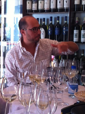 Filippo Bartolotta, Italian Wine Expert, Tasting In At The Wine Museum in San Gimigiano Filippo Bartolotta, Italian Wine Expert, Tasting In At The Wine Museum in San Gimigiano