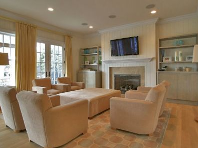 Living room in Jennifer Lopez's new Water Mill home Living room in Jennifer Lopez's new Water Mill home